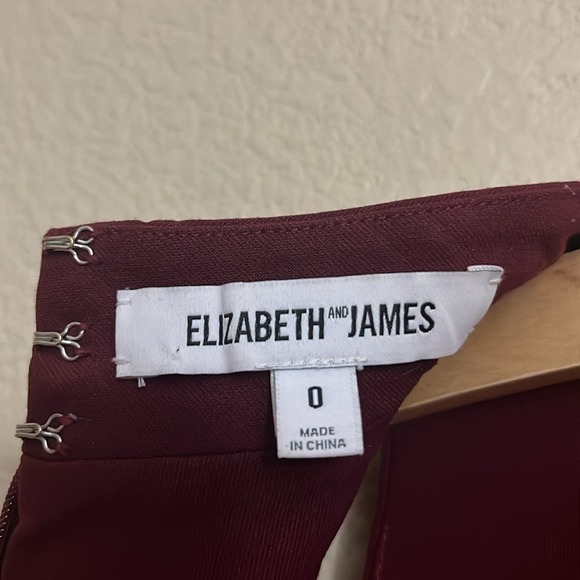 Burgundy Sleeveless Bodycon Dress with Beaded Mock Neck Cocktail Party 0 - Picture 2 of 8